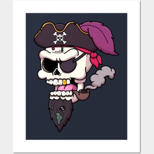 Pirate Captain Skull Posters and Art